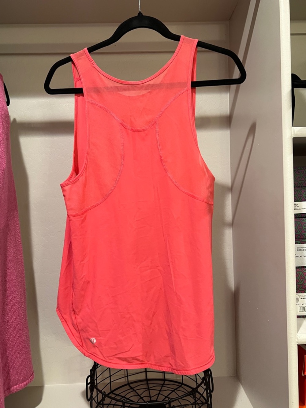 lululemon athletica Neon Coral Racerback Tank